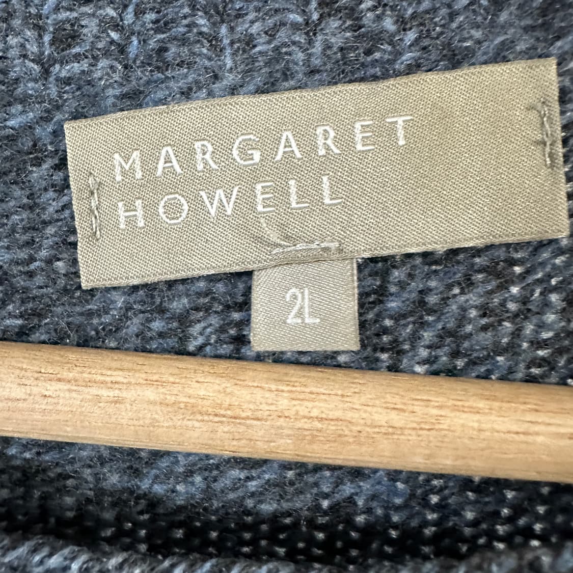 빈티지 마가렛 호웰 울 캐미시어 혼방 루즈넥 니트 상품이미지2