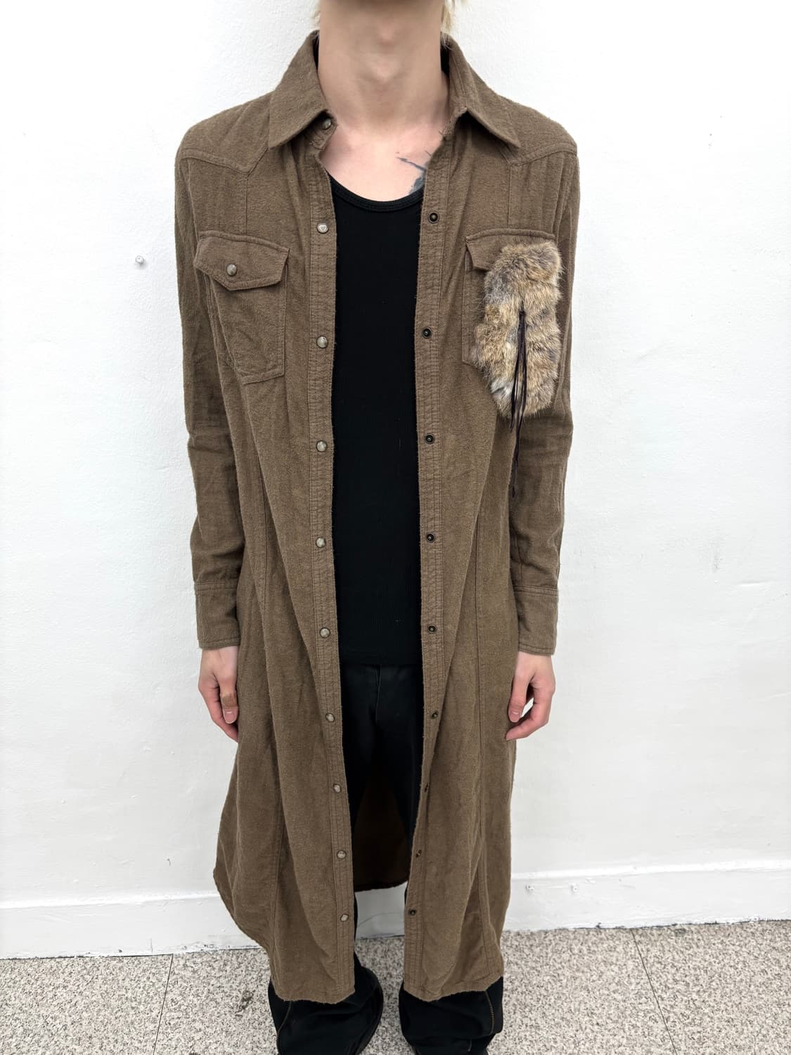 G.O.A 00s archive fur long grunge jacket 상품이미지2