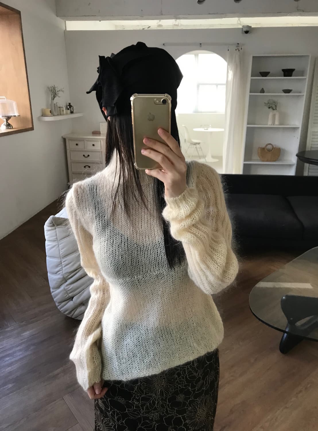 vintage mohair knit 상품이미지4