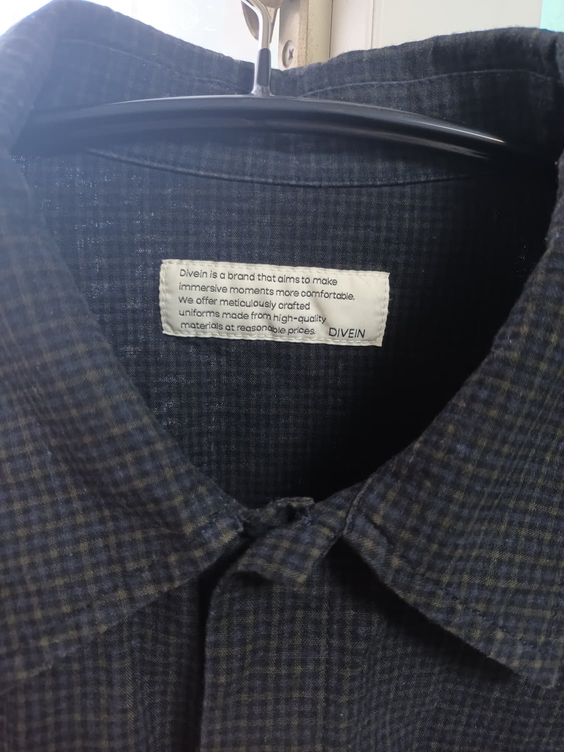 다이브인 올드 체크 투 포켓 하프 반팔 셔츠 상품이미지4