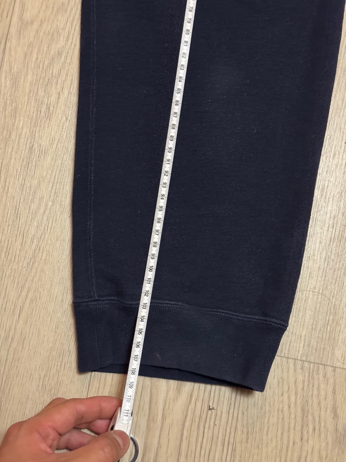 베이프 자운드 JJJJound 컬리지 로고 스웻팬츠 네이비 상품이미지8