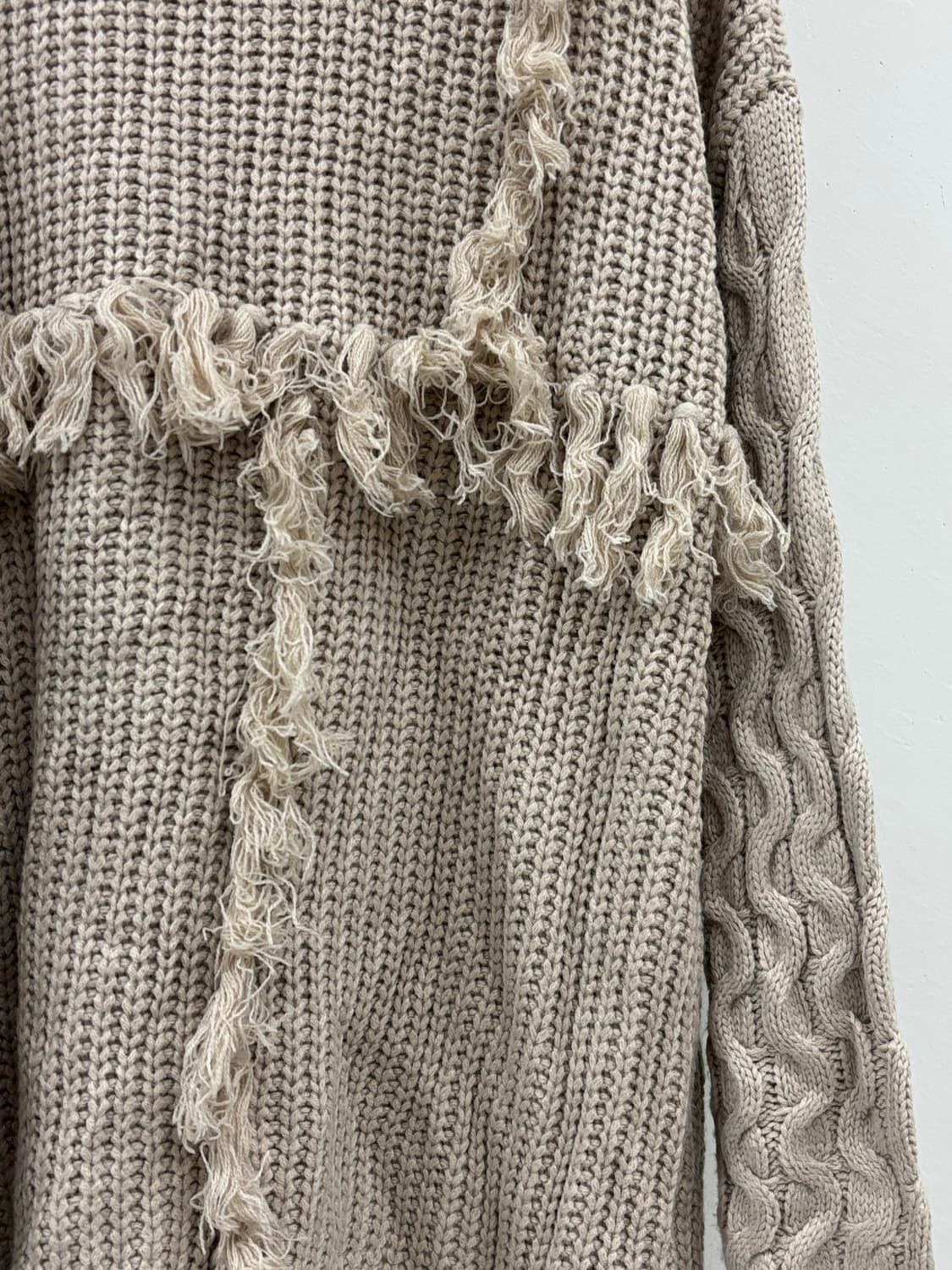 빈티지 베이지 니트 스웨터 상품이미지8