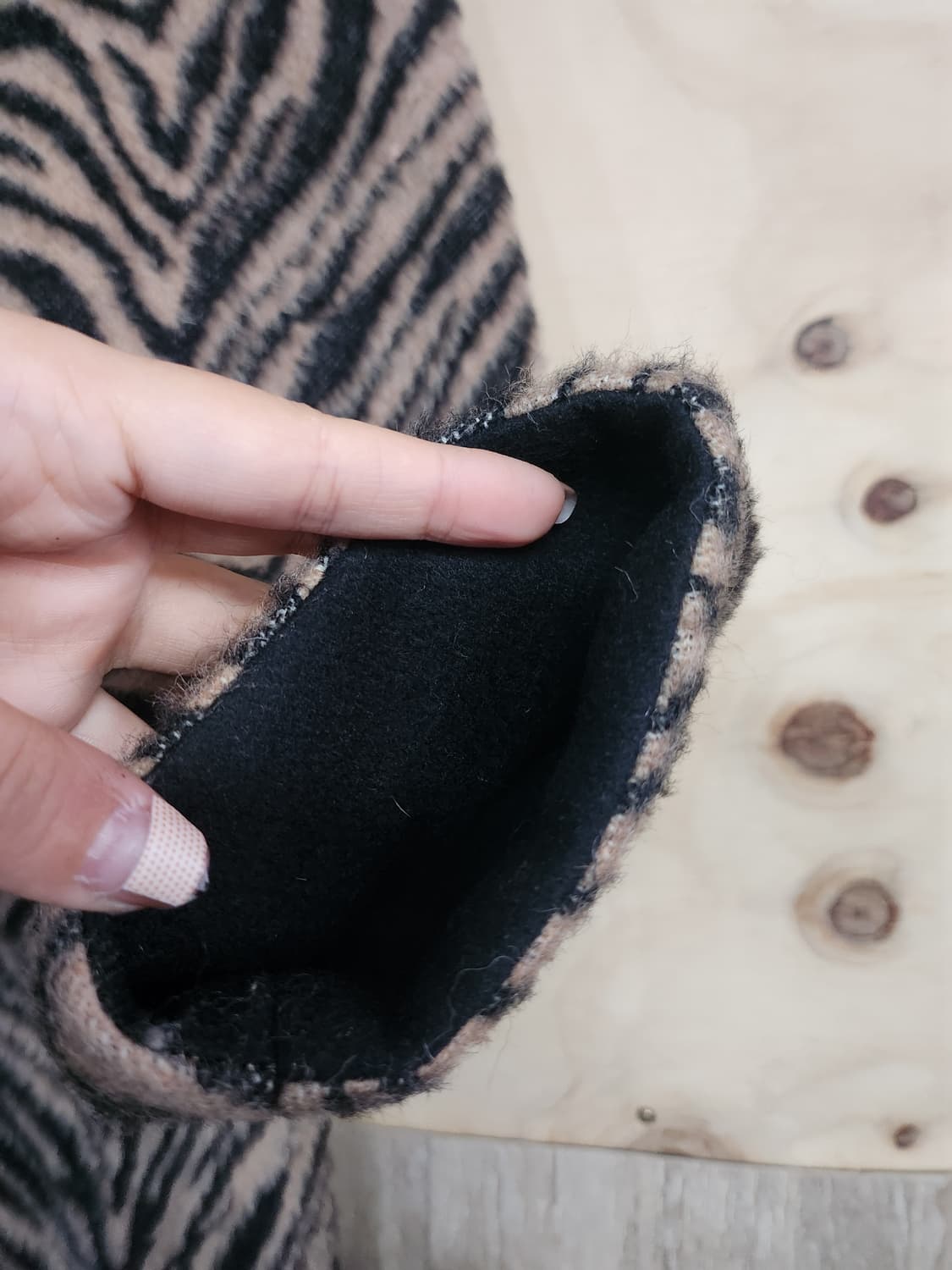 210) 잇미샤 지브라 패턴 알파카코트 상품이미지5