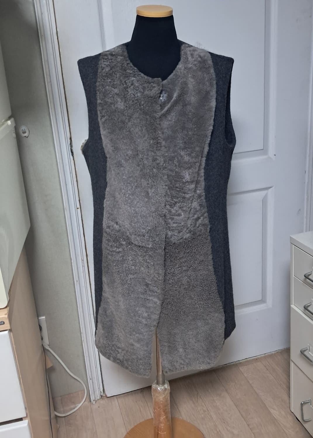 파비아나필라피 양털 롱베스트 퍼조끼 L(55~77) 상품이미지1