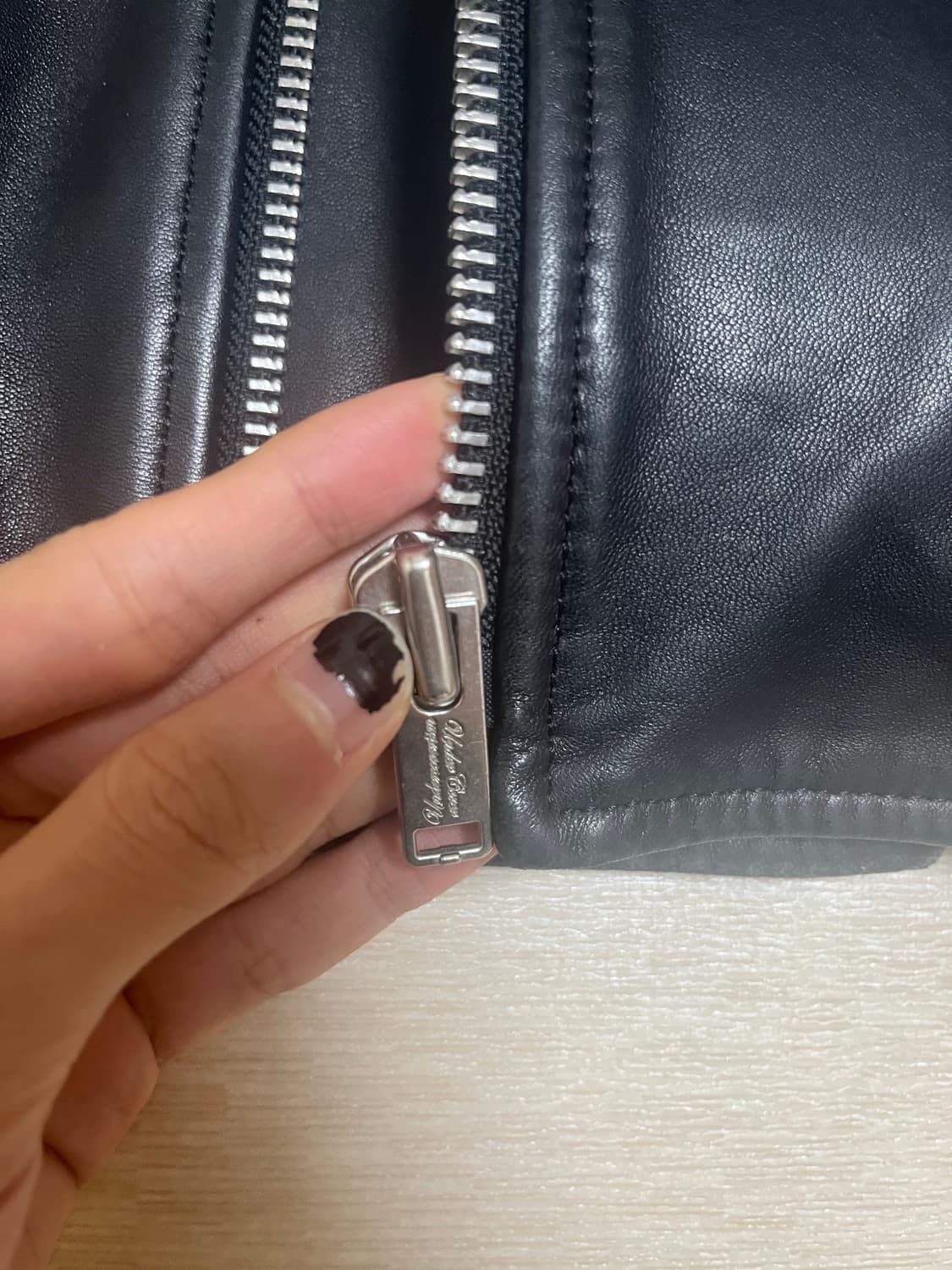 언더커버 신디셔먼 쉽스킨 레더자켓 상품이미지4