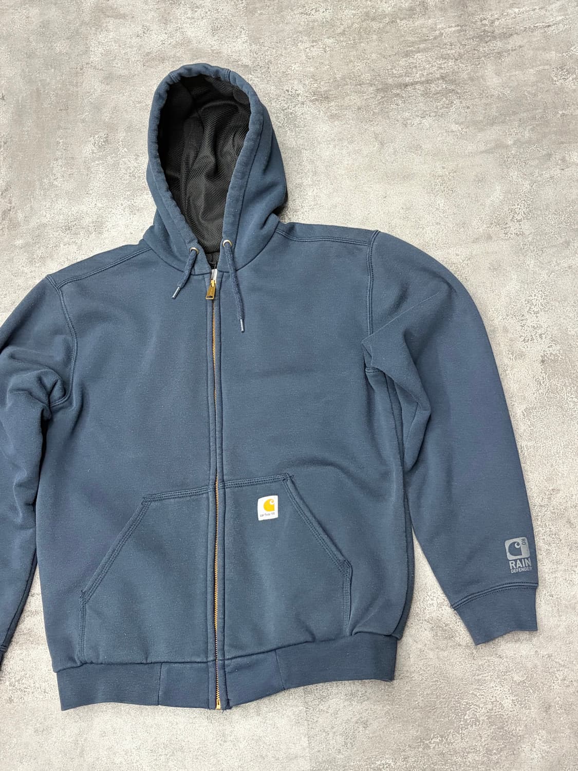 칼하트 써멀 후드 집업 레인 디펜더 네이비 상품이미지4