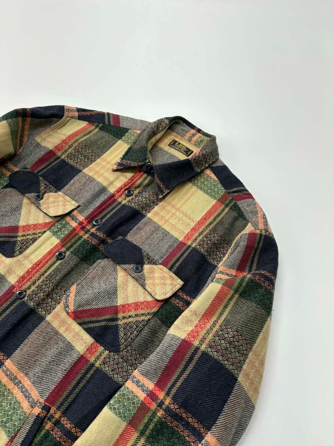 [105] 리 90s 울 패턴 누빔 셔츠 자켓 상품이미지5