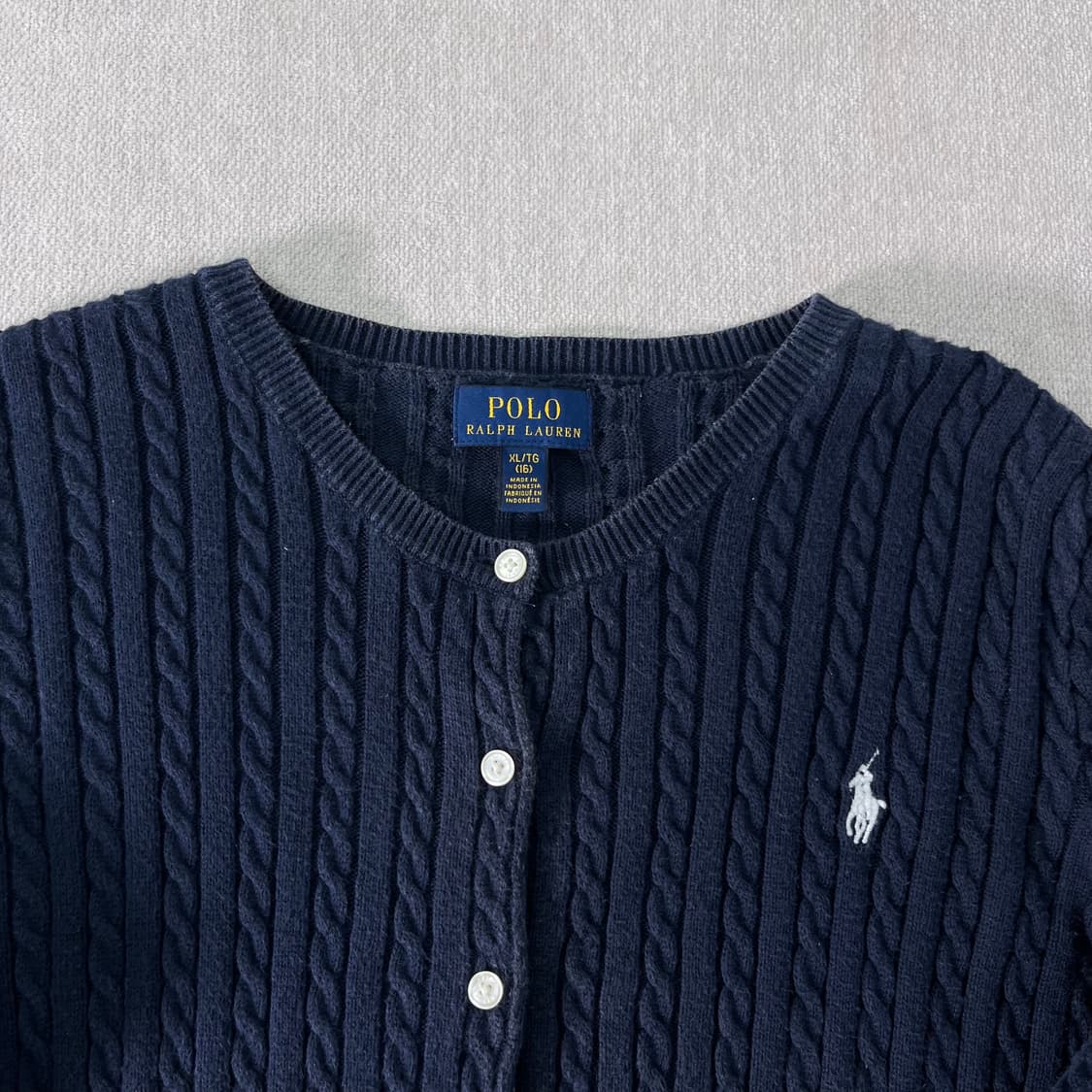 W90 폴로랄프로렌 꽈배기 가디건 상품이미지2