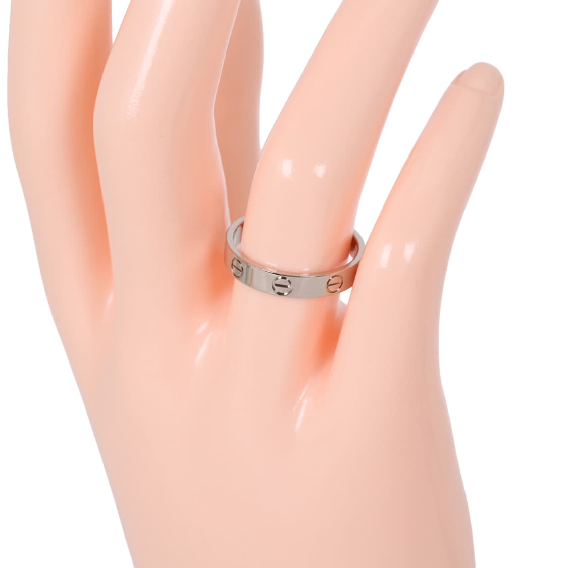 까르띠에 화이트골드 러브링 웨딩링 러브반지 18K WG 54호 상품이미지5