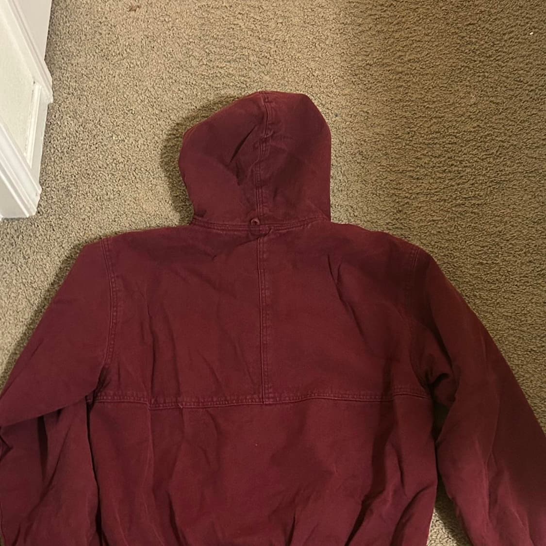 스투시 캔버스 인슐레이티드 워크 자켓 버건디 상품이미지6