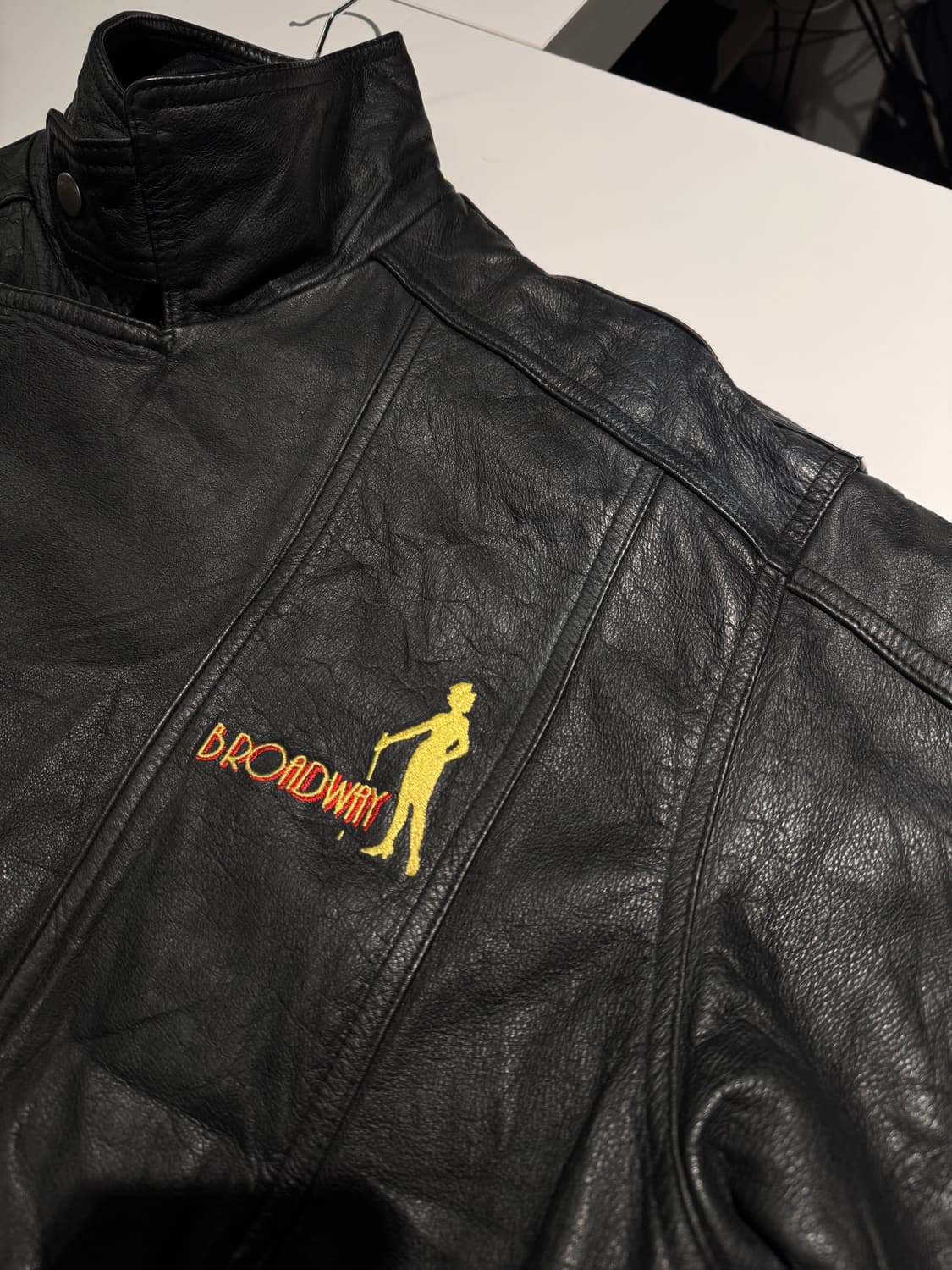 Broadway 언발란스 비대칭 소가죽자켓  상품이미지10