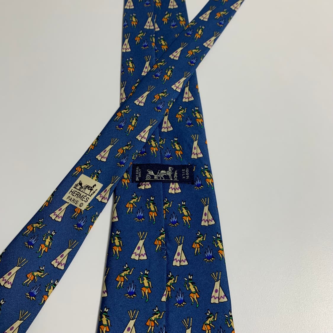 에르메스(HERMES) 명품 결혼식넥타이 A+등급 9cm 상품이미지5