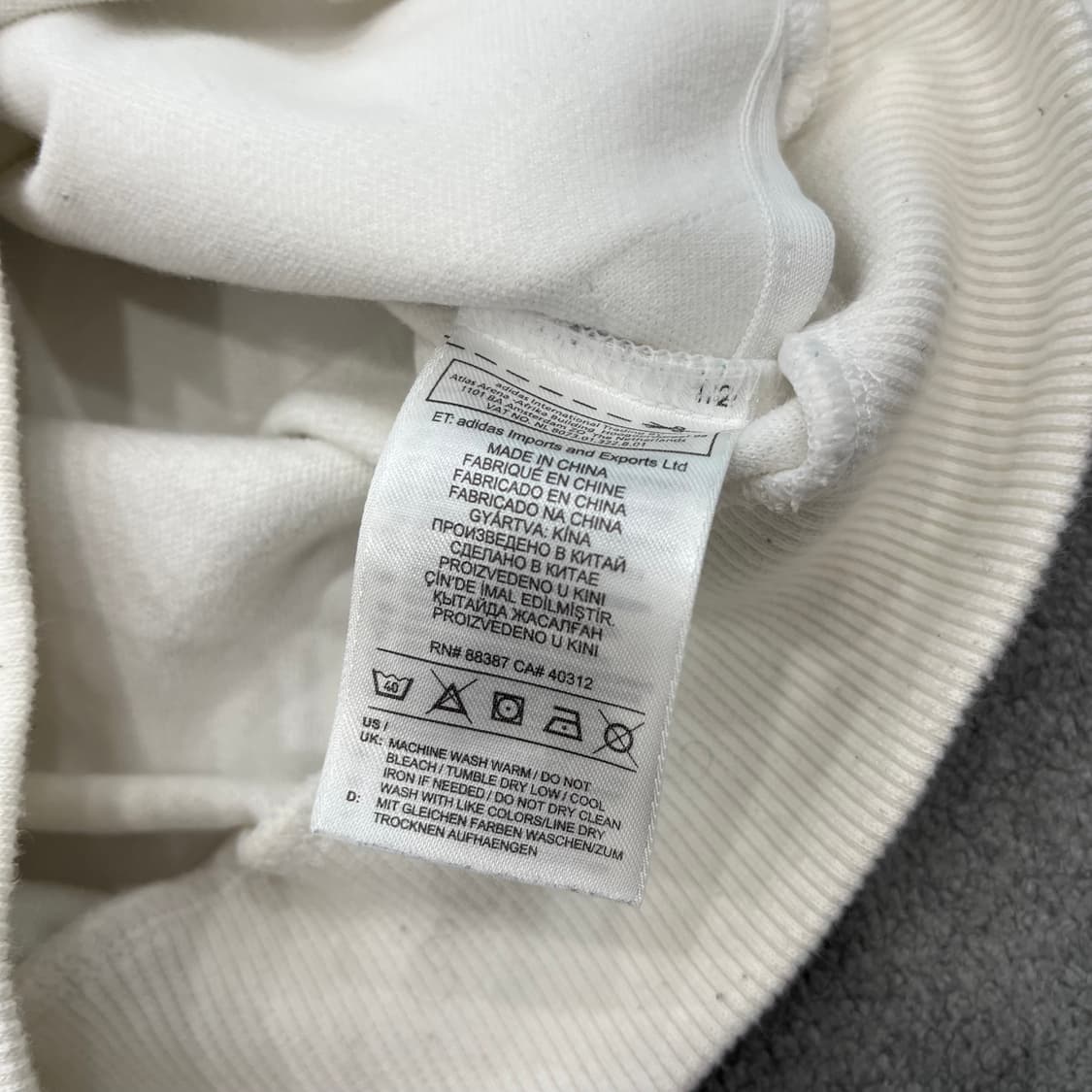 M 아디다스 대장급 베켄하우어 흰파 져지 상품이미지6