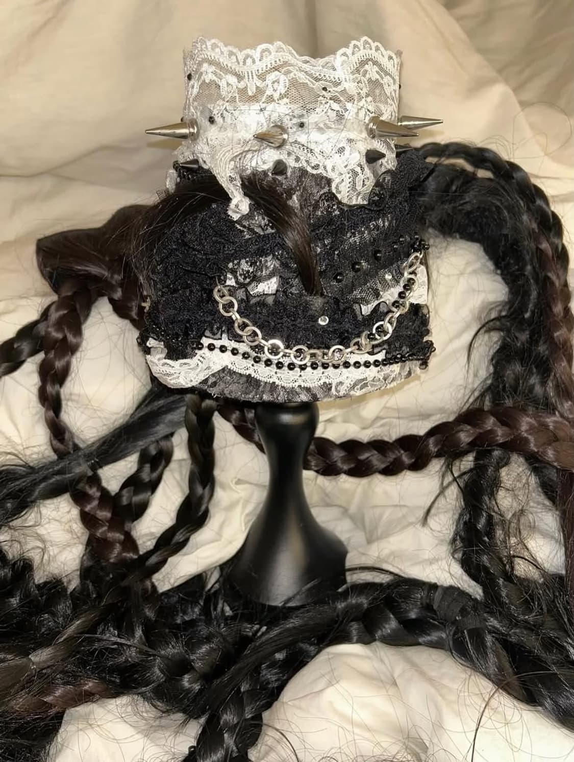 ᪗꒰ྀི ̥ ̫ Lace Stud Hair Lamp  ̫ ꒱ྀིଓ 상품이미지5