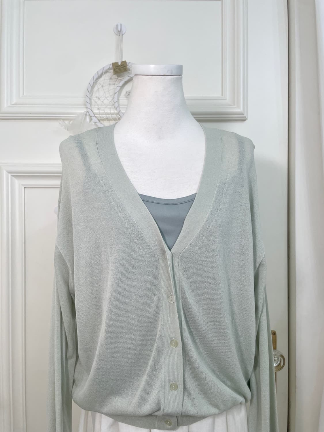 indi green loose summer cardigan&mintgra 상품이미지6