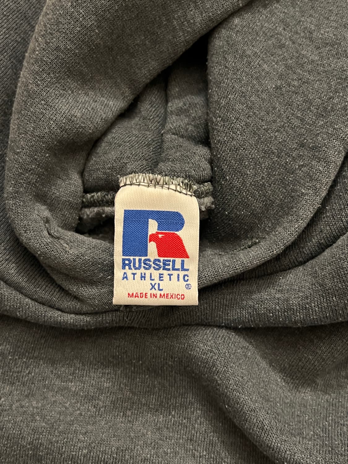 90s 러셀 빈티지 후드 블루그레이 XL 상품이미지6
