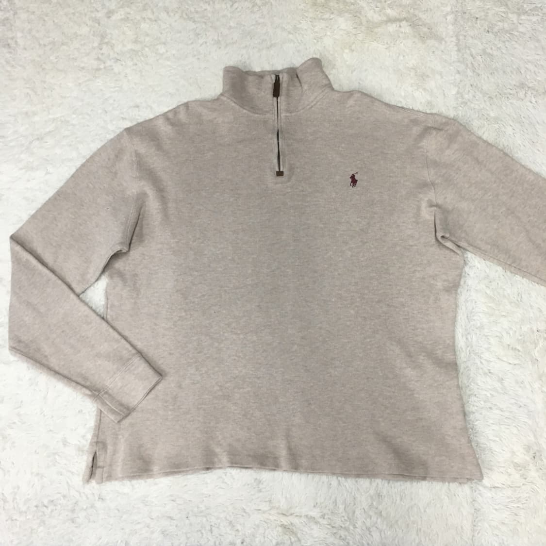 폴로 오트밀 하프집업 BB20 상품이미지1