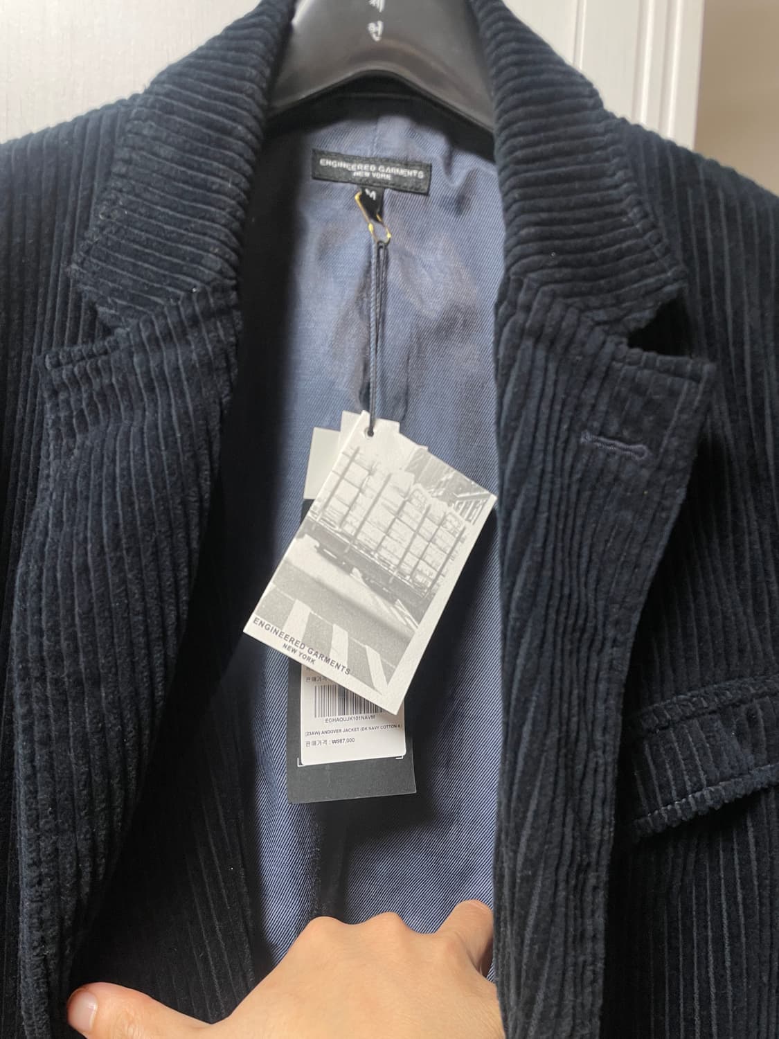 엔지니어드가먼츠 23FW 앤도버 자켓 다크네이비 4.5 코듀로이 상품이미지4