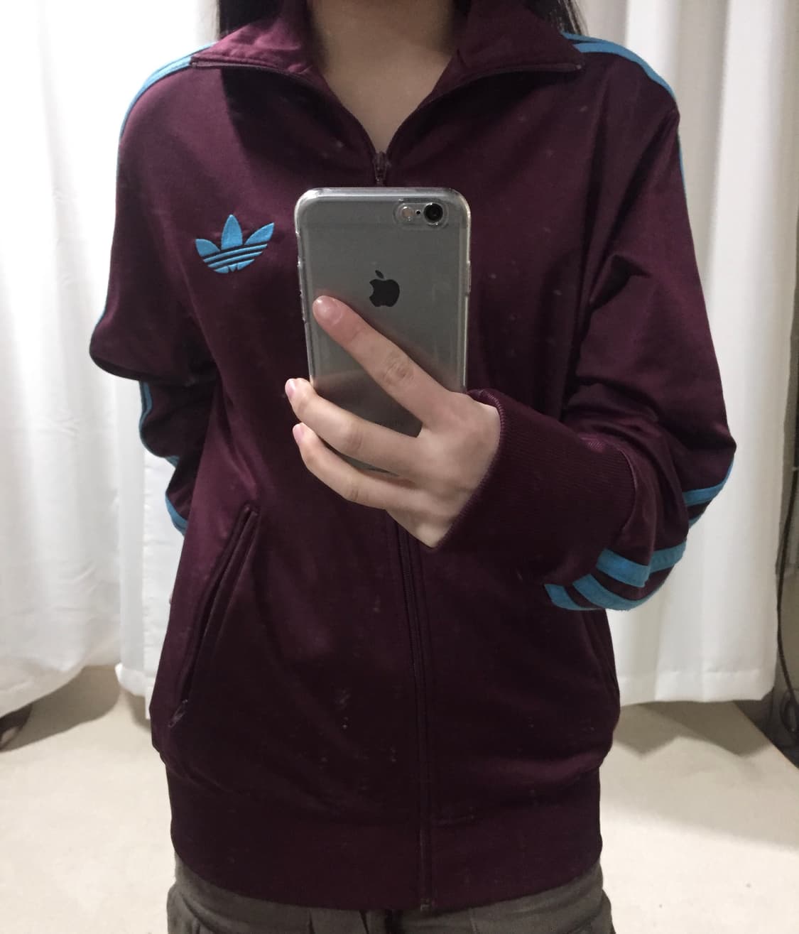 아디다스 버건디 하늘 구파이어버드 져지 트랙탑 90 상품이미지1