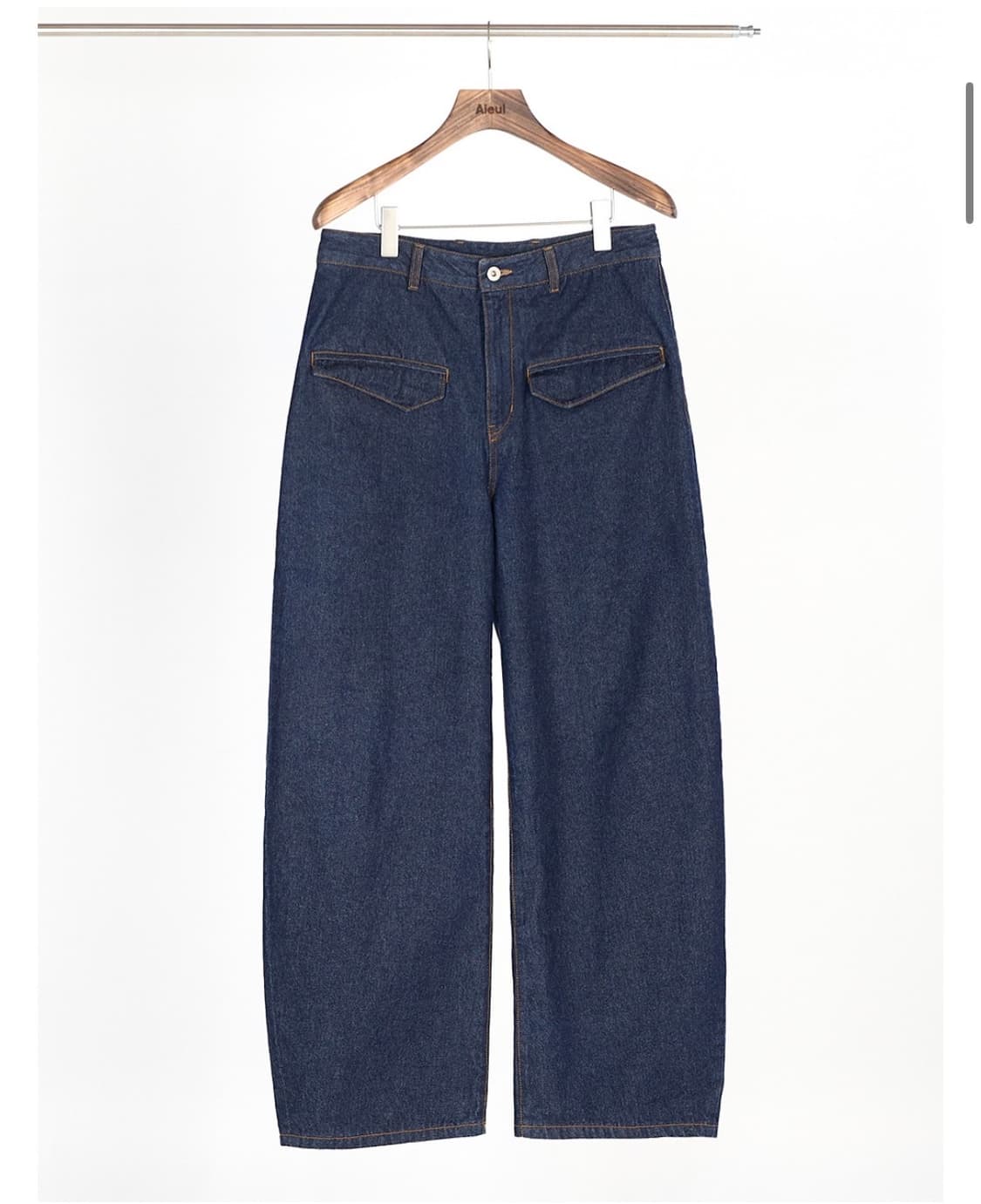 Aieul curved jeans (indigo)_48사이즈 상품이미지1