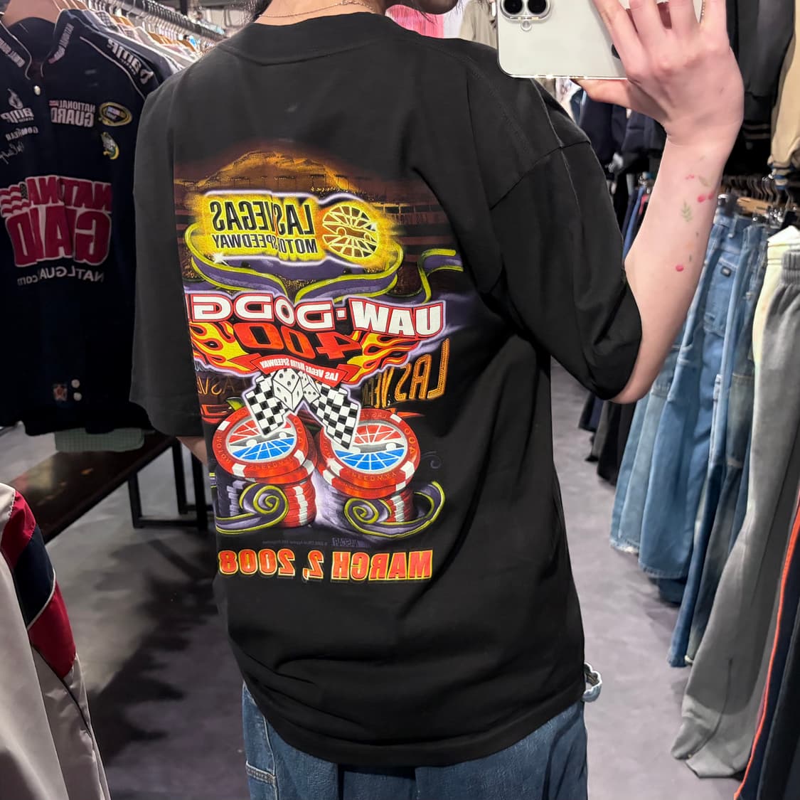 [IM] NASCAR 레이싱 그래픽 블랙 반팔티 상품이미지5