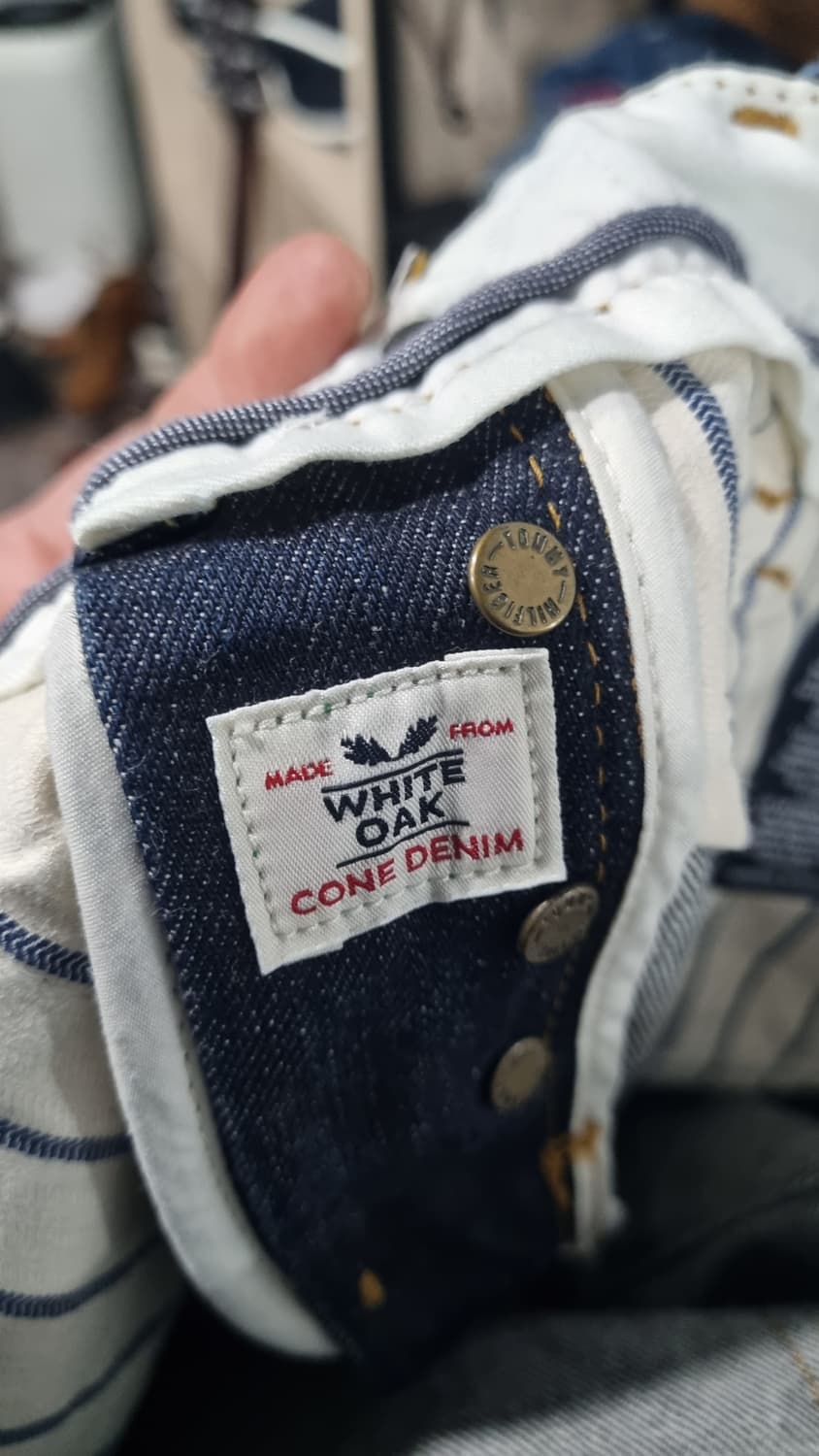 타미 콘밀데님 셀비지 슬림스트레이트 청바지 33~34size 컨디션9 상품이미지3