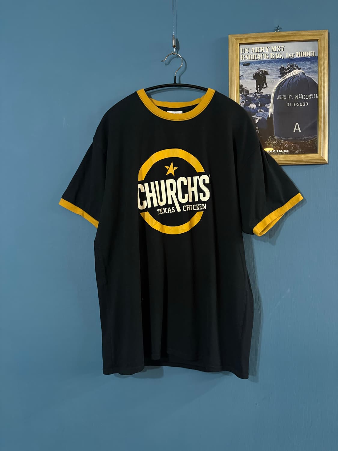 00‘s Church's Texas Chicken Ringer Tee 상품이미지1