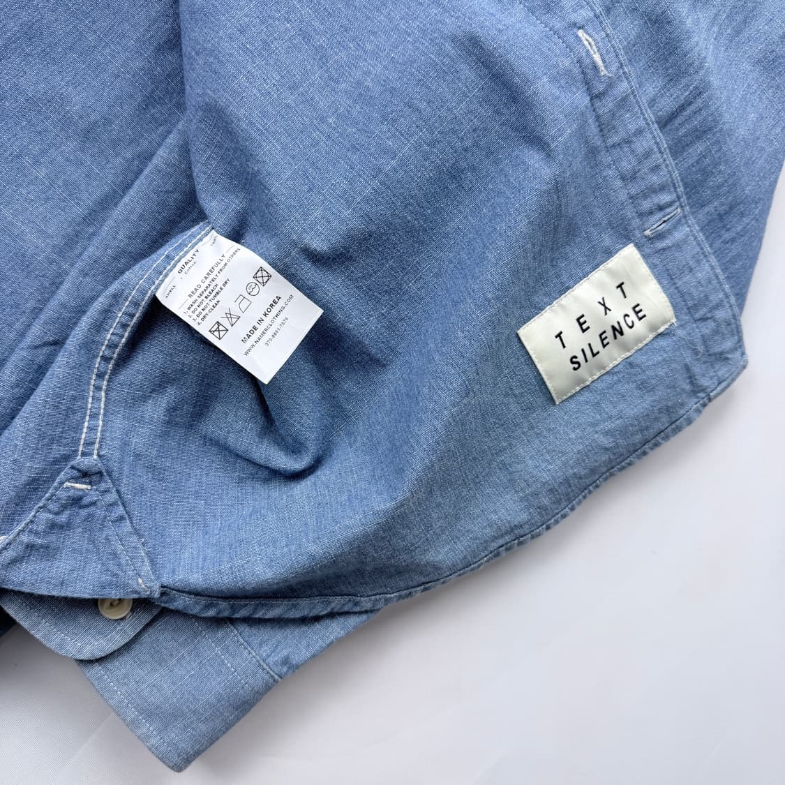 네이머클로딩 스마일셔츠 샴브레이 상품이미지5