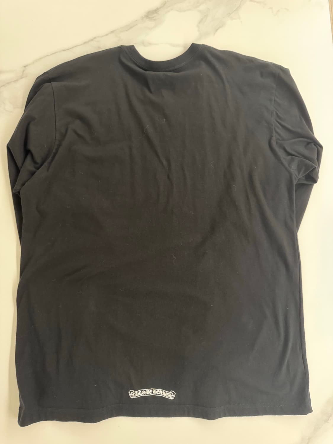 크롬하츠 넥 스크립트 롱슬리브 XL 블랙 상품이미지2