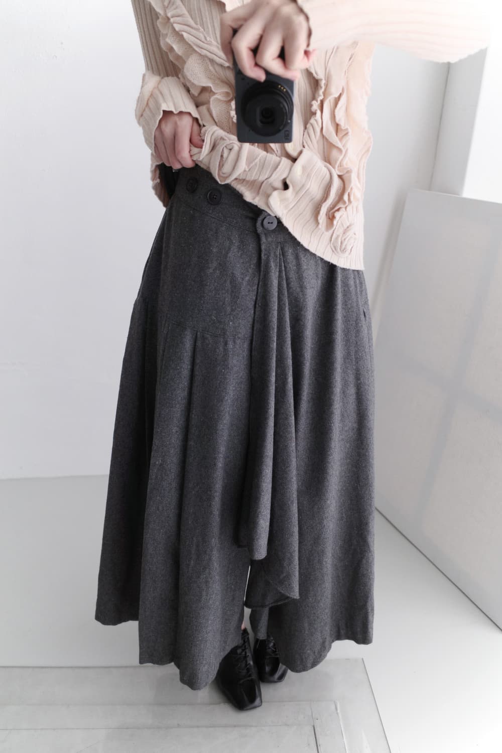 unanswered mystery) flared pleats skirt 상품이미지6