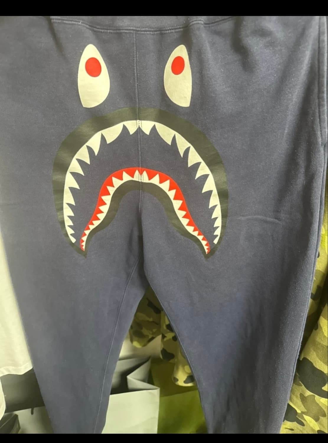 정품 베이프 샤크 트레이닝 바지 상품이미지1