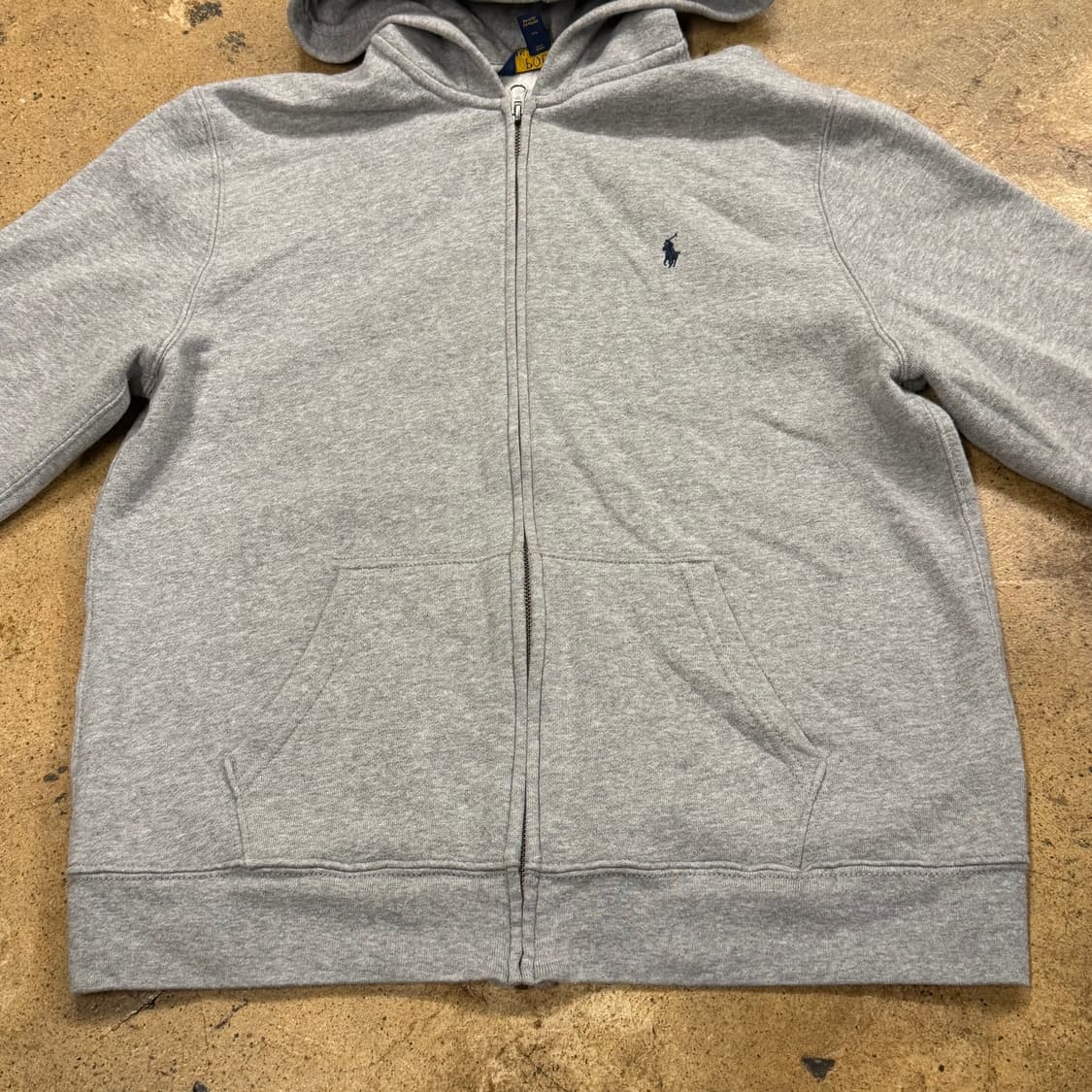 폴로 랄프로렌 그레이 후드집업 상품이미지3
