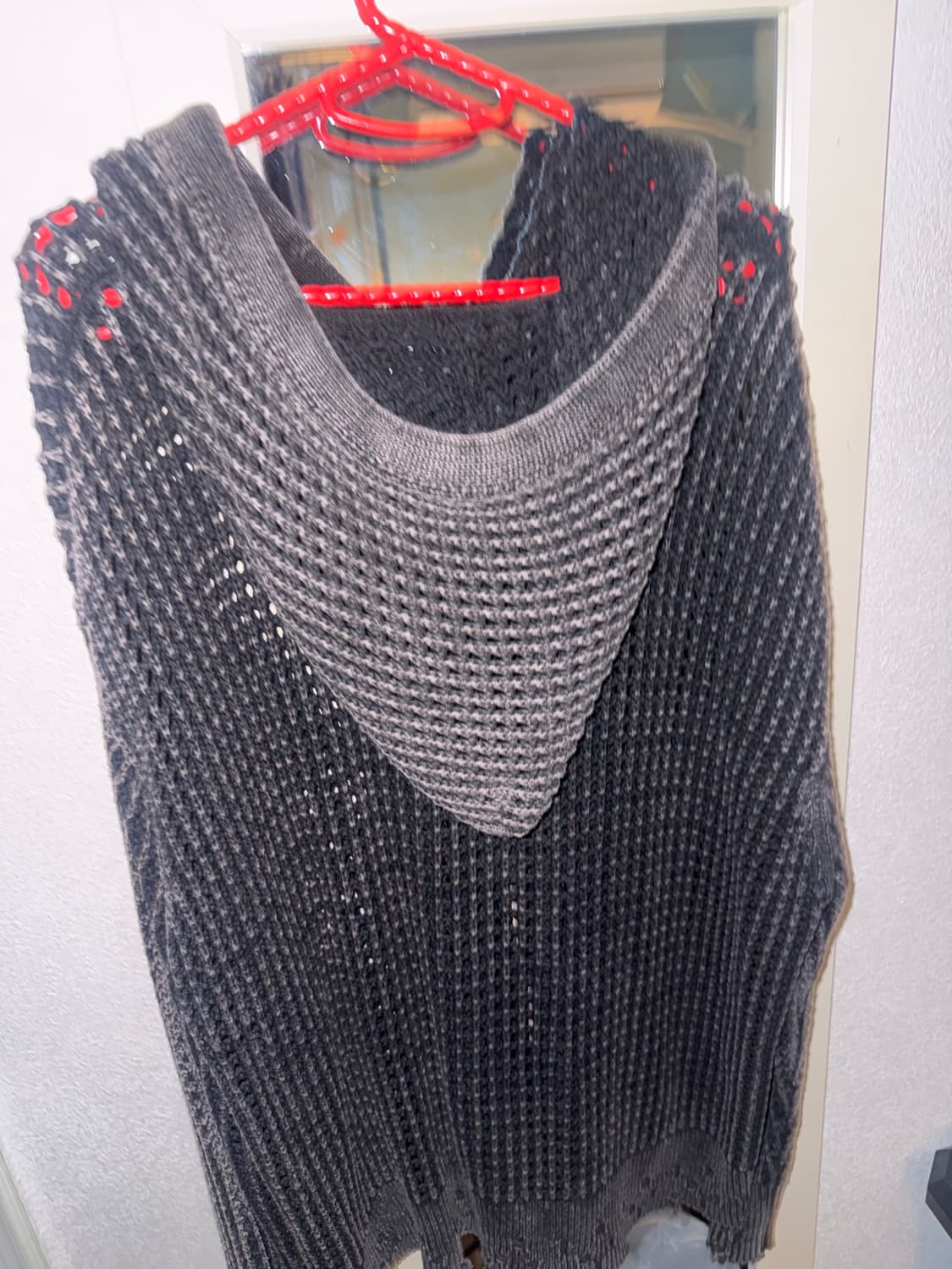 망사 니트집업 상품이미지2