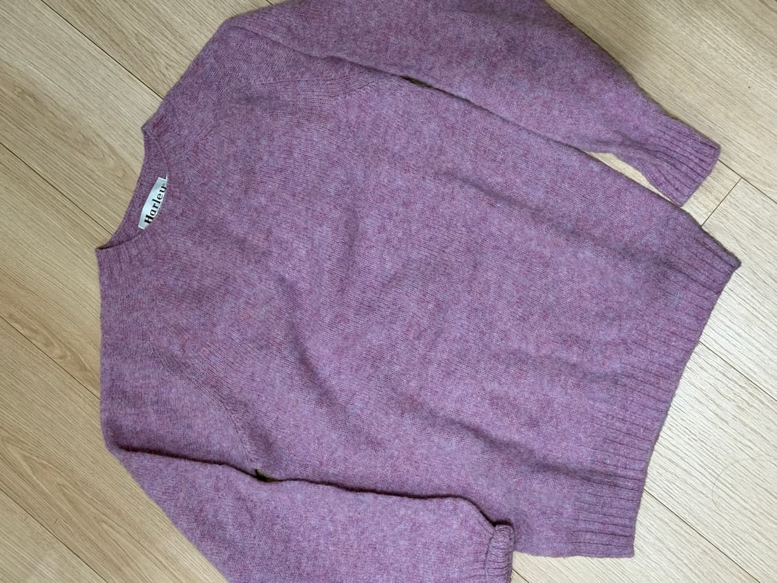 할리 오브 스코틀랜드 쉐기독 니트 M 헤더로즈 상품이미지2