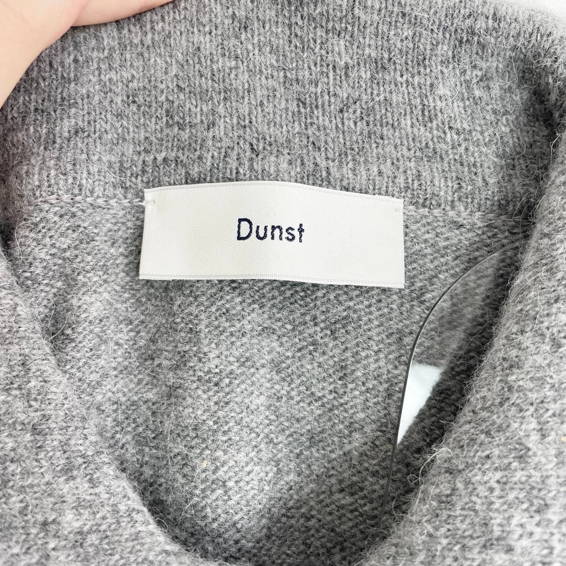 B1 던스트 칼라드 아가일 스웨터 멜란지 그레이 M사이즈 상품이미지4