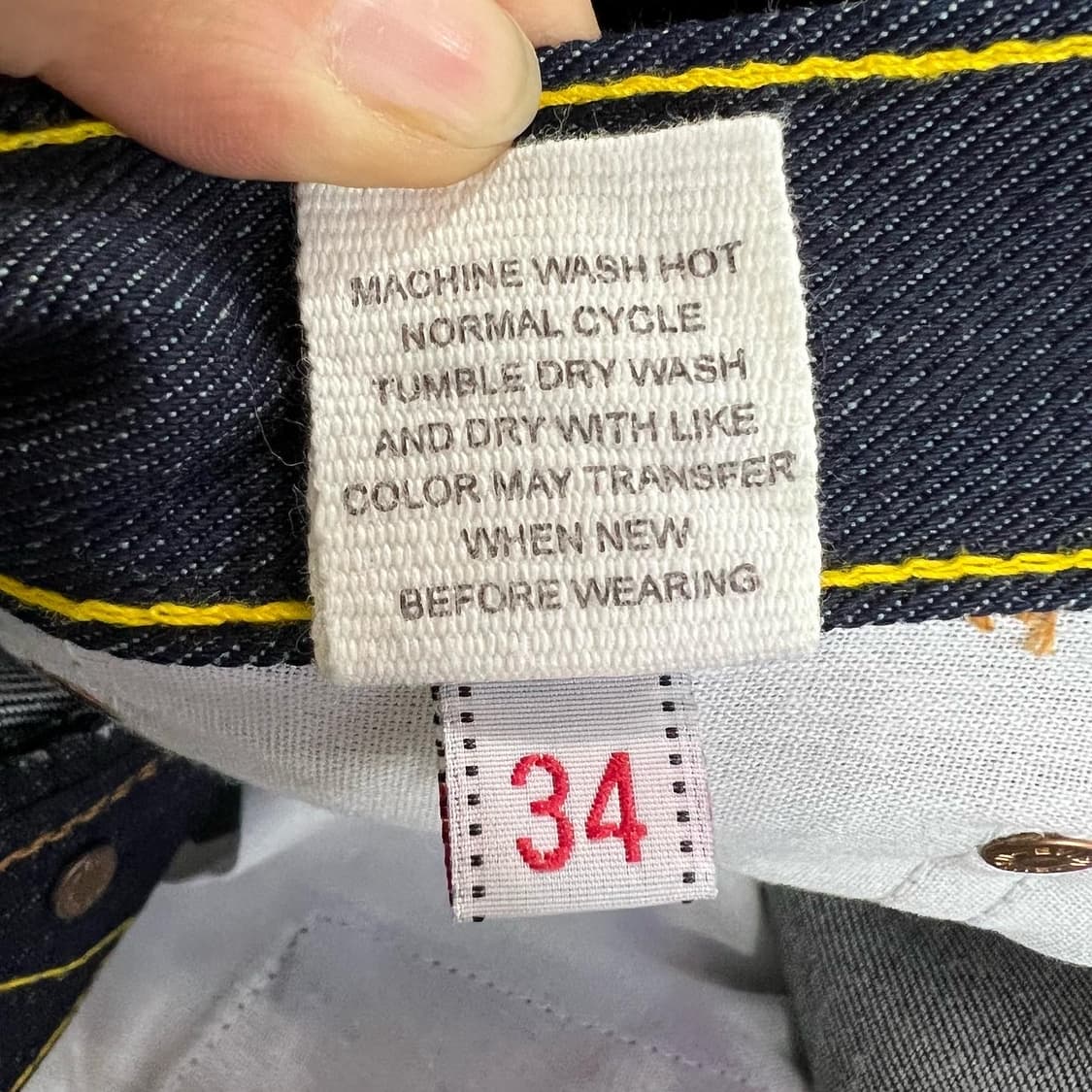 에비수 진청 멀티포켓 2007 생지 데님 팬츠 상품이미지6