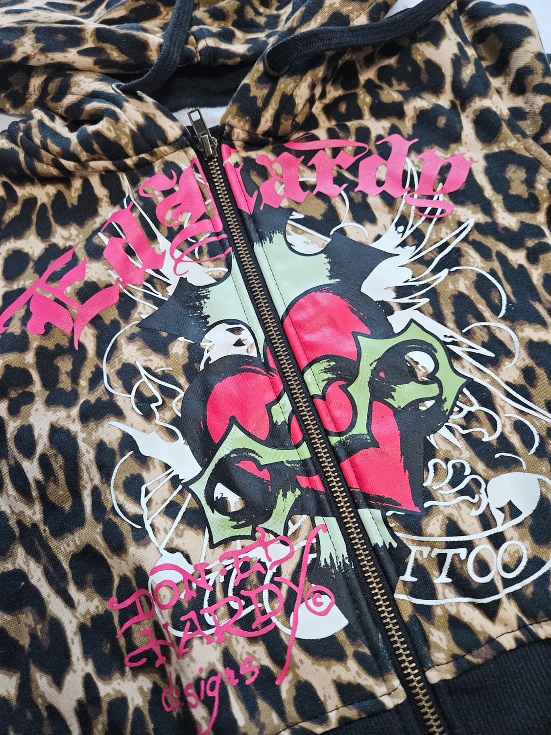 [새제품] 에드 하디 레오파드 후드집업 상품이미지3