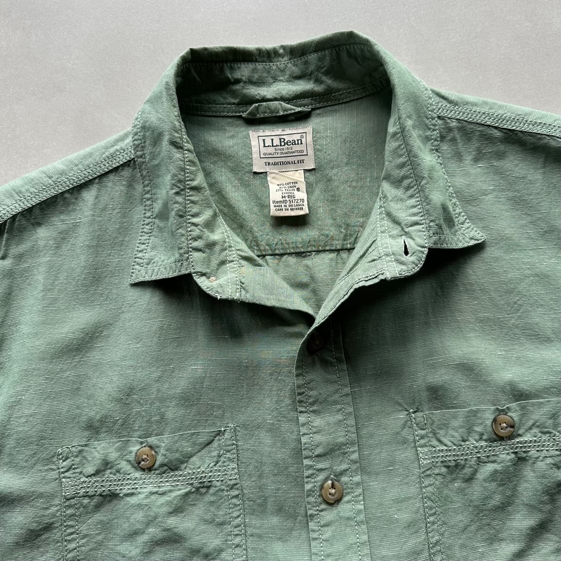 [M]L.L.bean 엘엘빈 린넨 혼방 워크 셔츠 상품이미지6