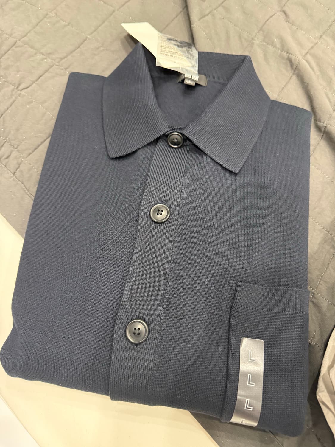 유니클로 밀라노 리브 골지 셔츠 가디건 478550 L 상품이미지4