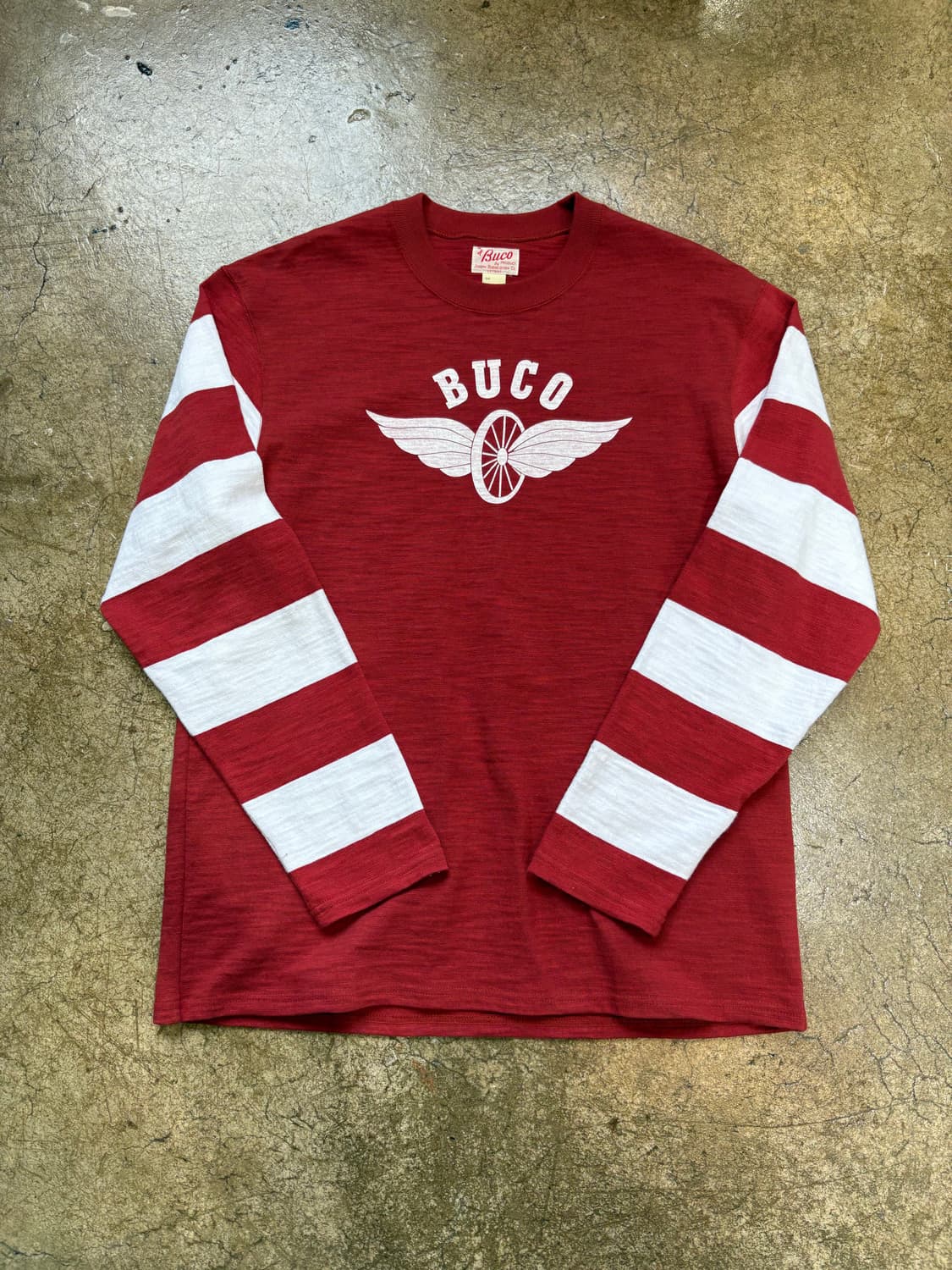 리얼맥코이 BUCO 스트라이프 레이싱 티셔츠 상품이미지2