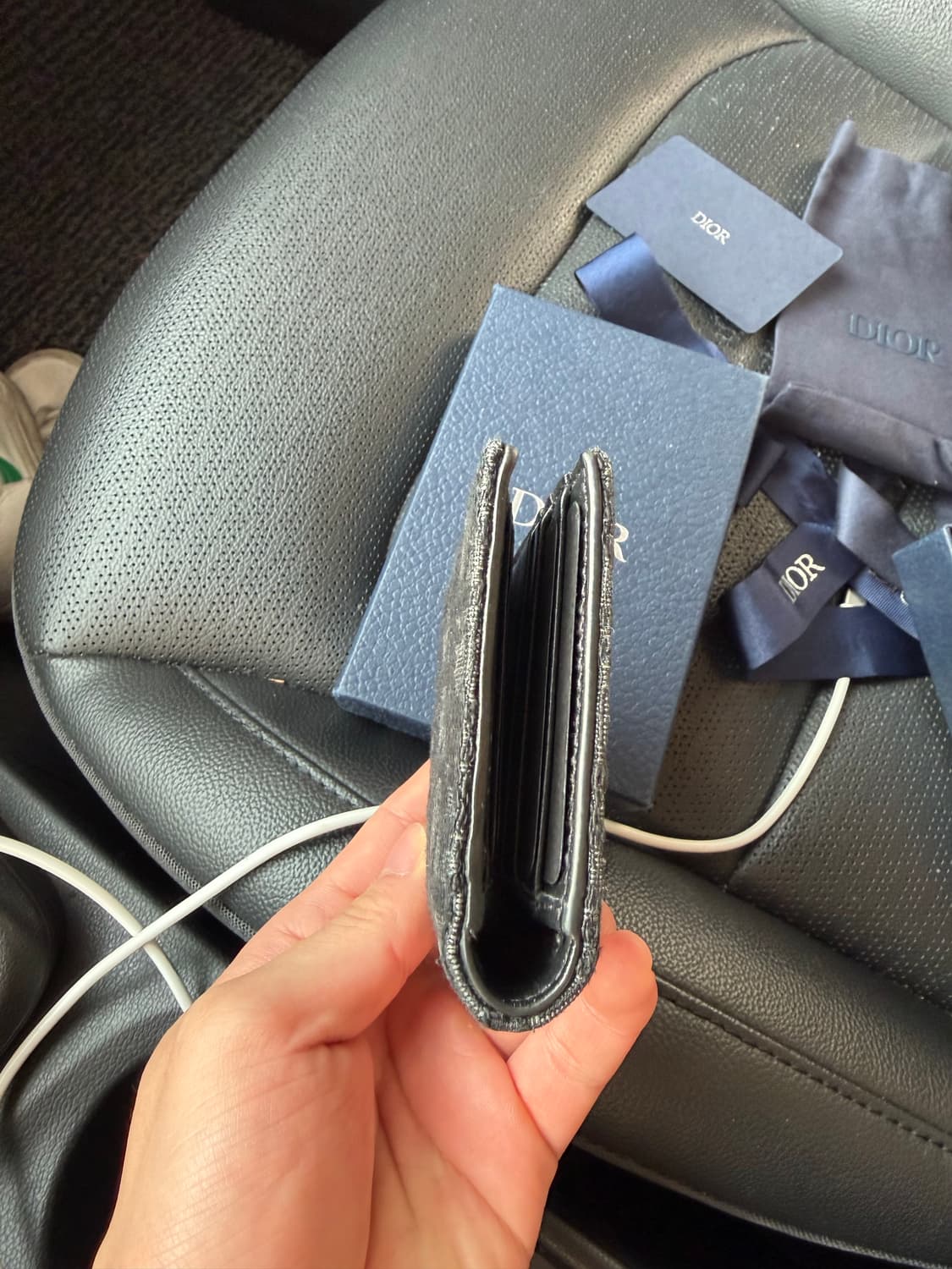 수수료포함 디올 오블리크 오거나이저 블랙 상품이미지4