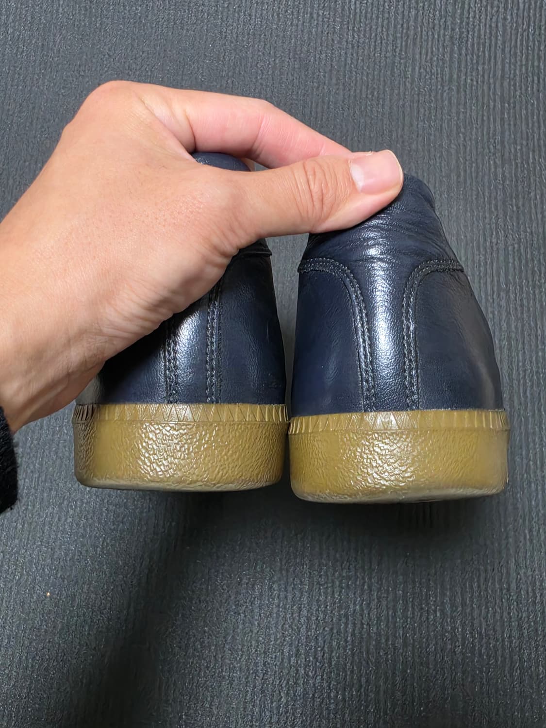 리프로덕션오브파운드 독일군 네이비 레더 상품이미지6