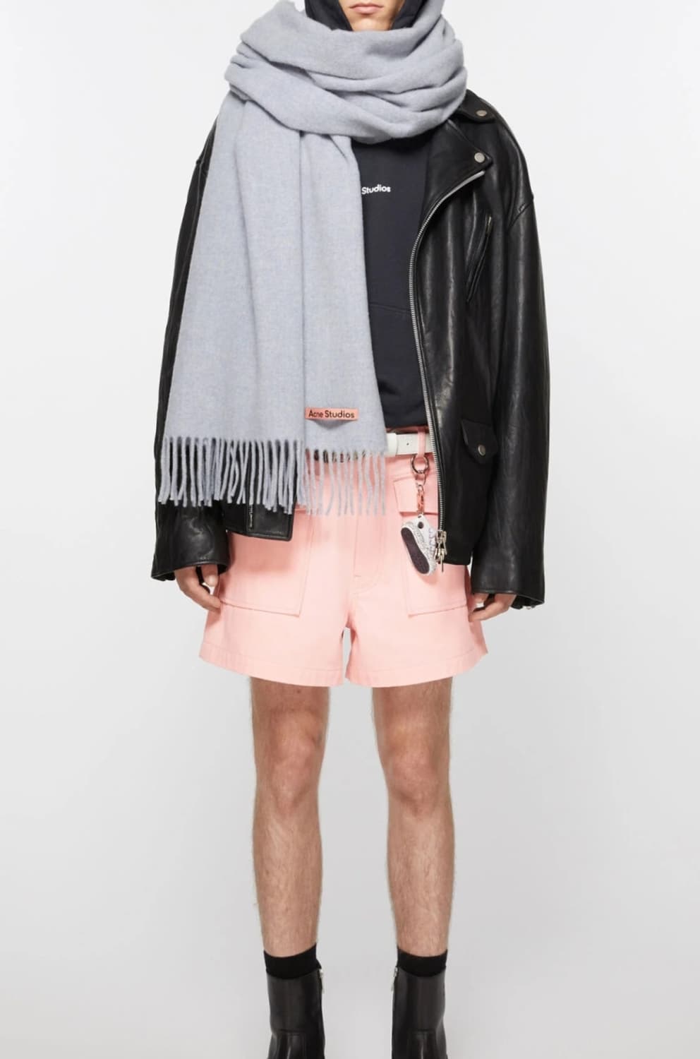 아크네 울 프린지 머플러 퍼플 상품이미지2