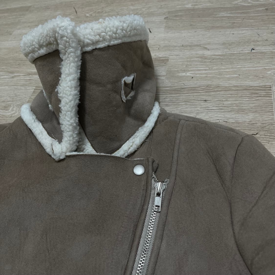 브루니 BRUNI 양털 스웨이드 무스탕 자켓 M/95 상품이미지3