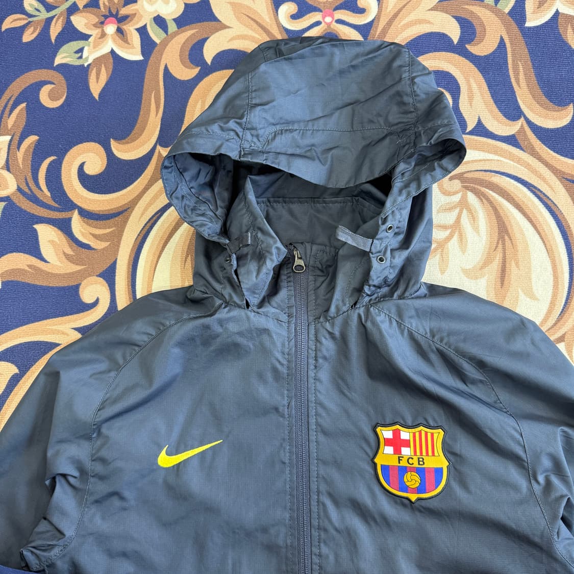 (S)10s 나이키 NIKE FC 바르셀로나 바람막이 자켓(네이비) 상품이미지3