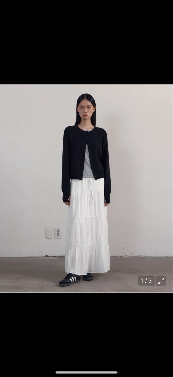 38컴온커먼 셔링 스커트 상품이미지2