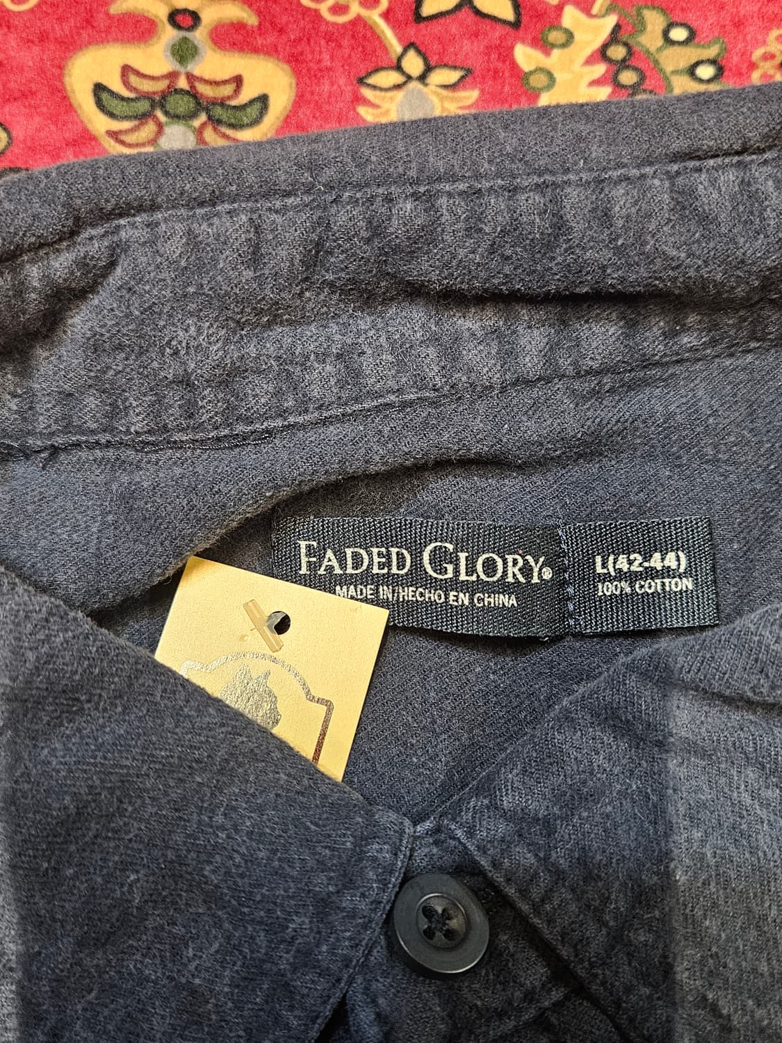 FADED GLORY 다크네이비 코튼 셔츠 상품이미지3