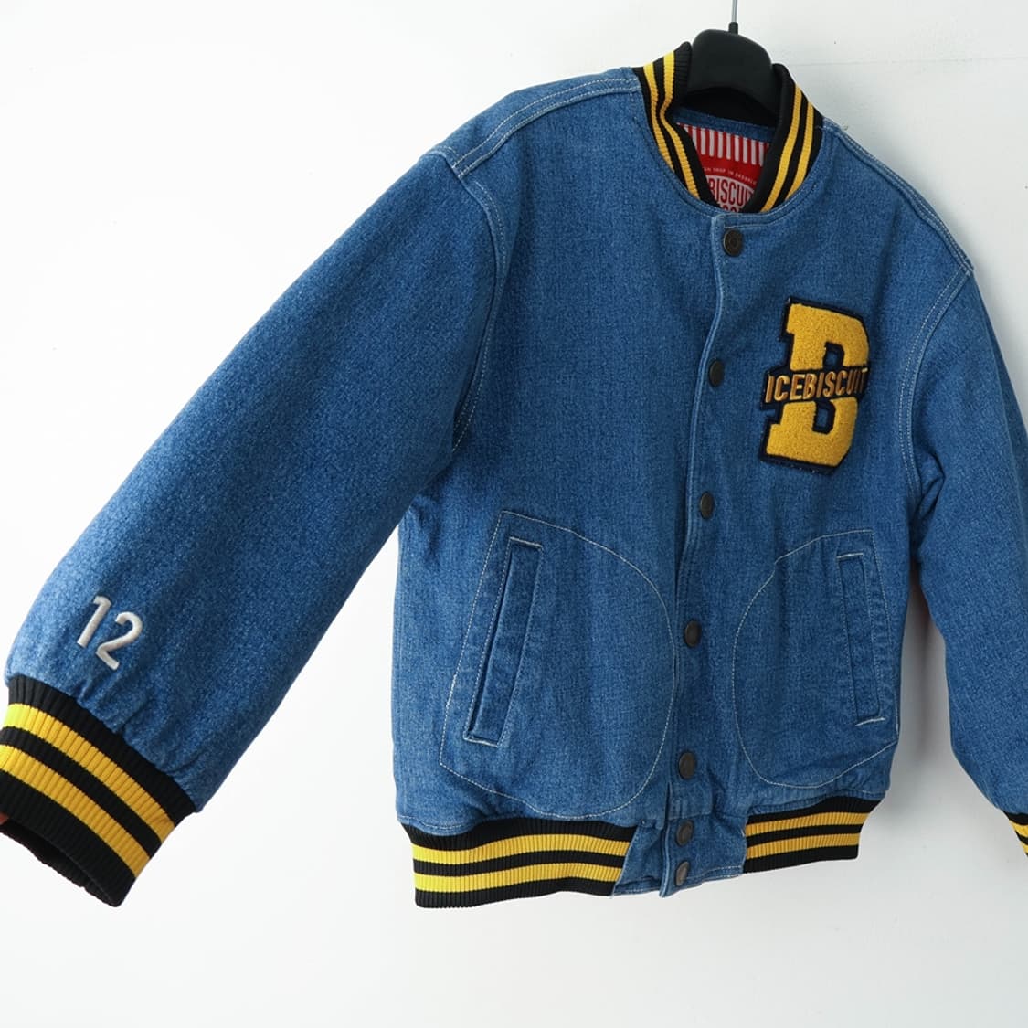 145/키즈 아이스비스킷 데님 야구 점퍼 상품이미지5