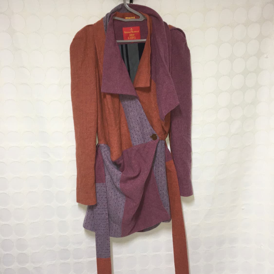 vivienne westwood 울 배색 코트 상품이미지6