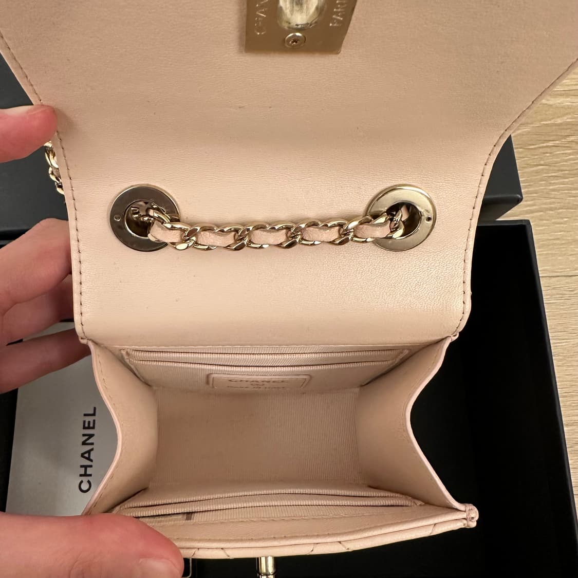 샤넬 트렌디cc 미니 핑크베이지 상품이미지3